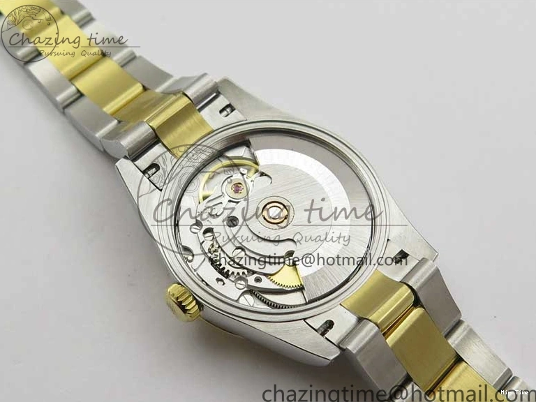 MiroTime 0203 WaterResistant Datejust 31mm 278273 SS YG BP Maker Best Edition Black Sticks Markers Dial on SS YG Oyster Bracelet 2718